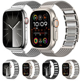 Magnetic Clasp Braided Chain Stainless Steel Watch Band